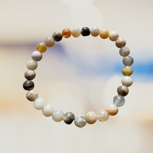 Bracelet calcédoine, 3mm