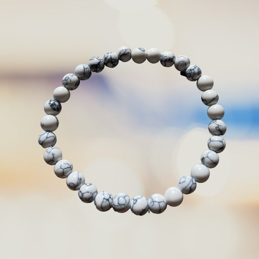 Bracelet howlite, 3mm