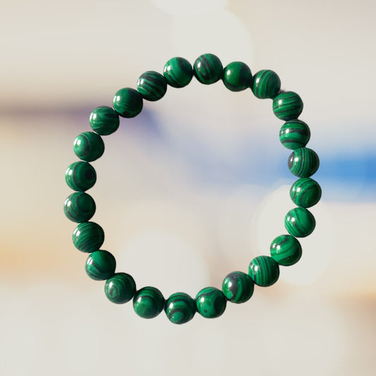 Bracelet malachite, 6mm