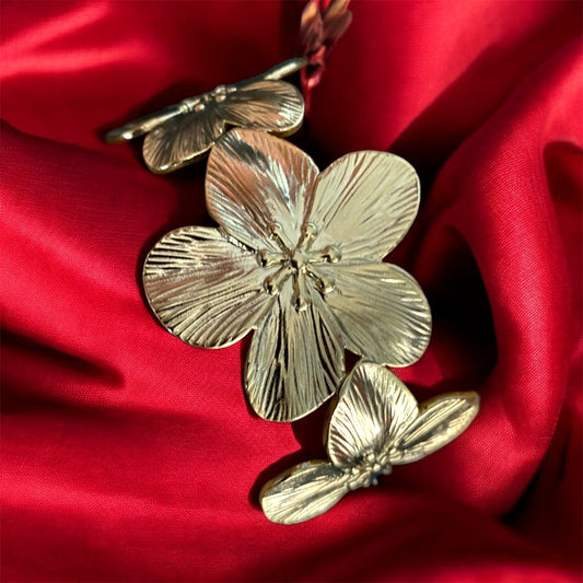 Bracelet jonc fleur